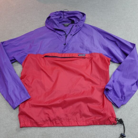 Vintage Patagonia Jacket XL Purple Red Nylon Windbreaker Anorak - Picture 1 of 12